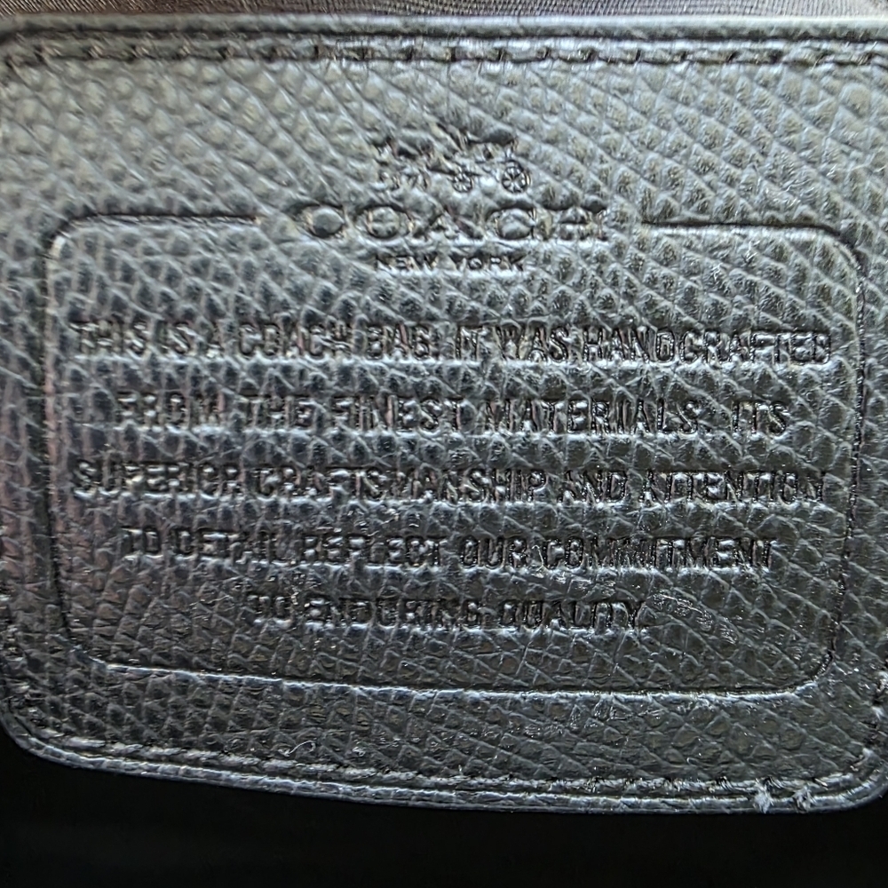 Coach Large Colorbock Leather Ava Tote With Snakeskin Embossed Handles - Picture 10 of 11